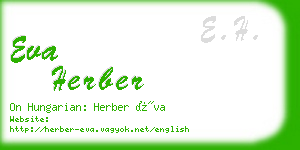 eva herber business card